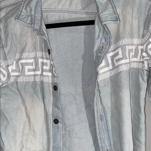 Button down jean- washed shirt!